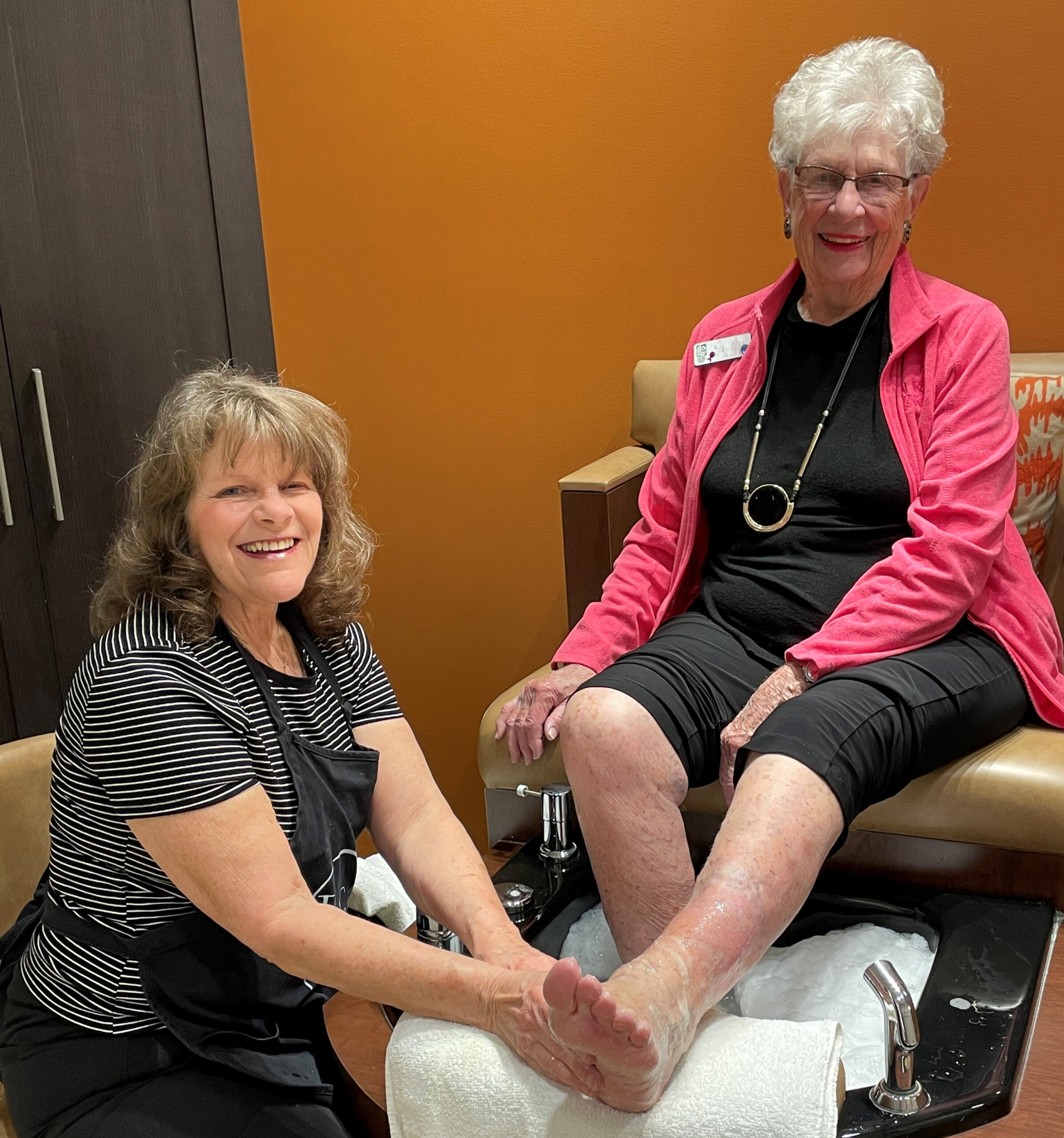 Trim shop 2024 Pedicure Ginger Sorg and April Crop